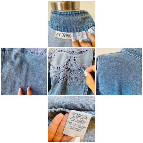 Vintage 80’s/90’s TOGETHER! Denim Jacket - Picture 16 of 16